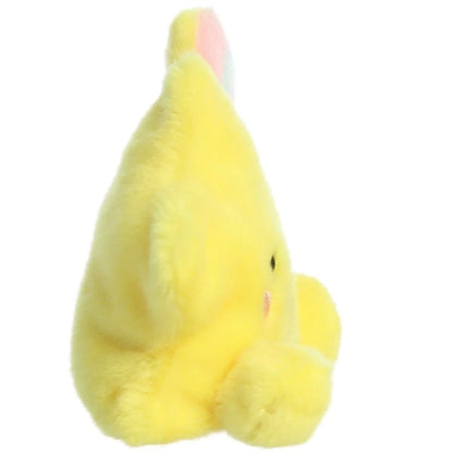 Pisces Shooting Star Palm Pal an adorable Palm Pals plushie looking for a new friend to snuggle in a lovely yellow colour with pink cheeks and a little pastel rainbow on top. Perfect for fitting into the palm of your hand, measuring approximately 13cm