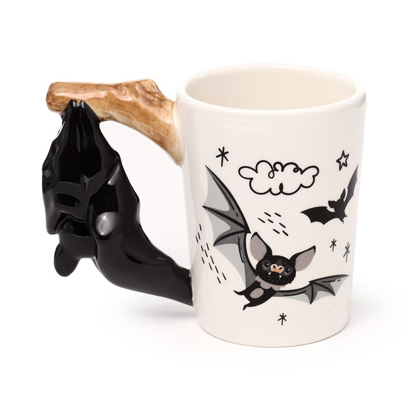 Bat Shaped Handle Mug