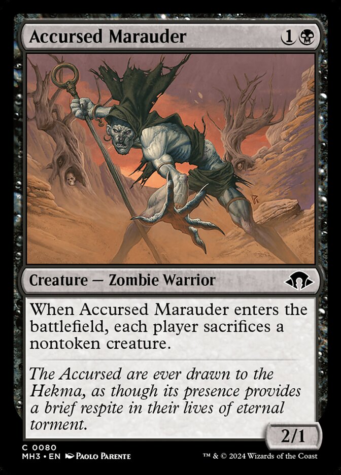 Accursed Marauder MTG Single | MH3 #080