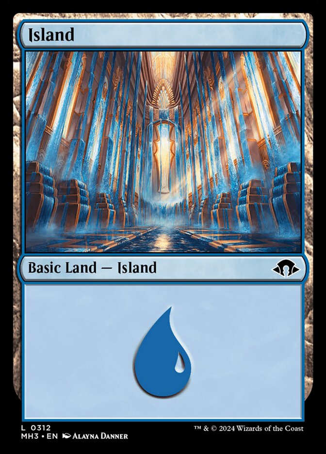 Island V.1 Basic Land MTG Single | MH3 #312