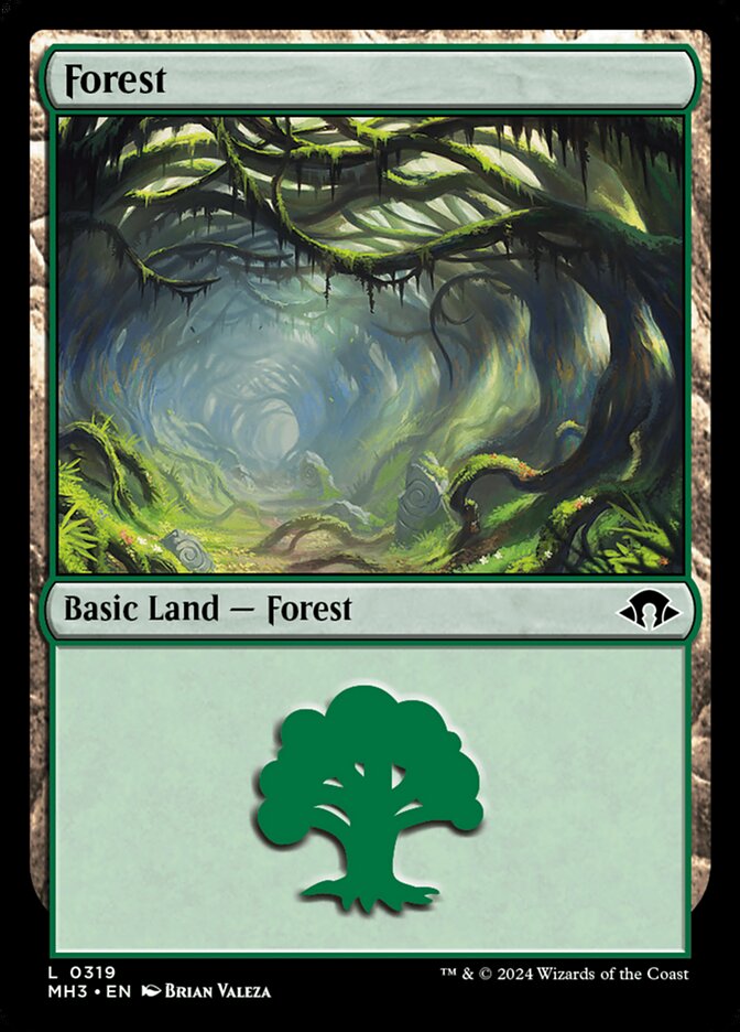 Forest V.2 Basic Land MTG Single | MH3 #319