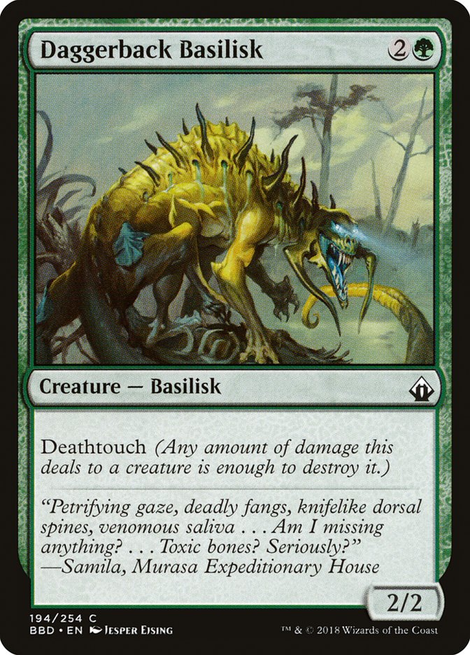 Daggerback Basilisk Battlebond #194 | Magic! The Gathering Single