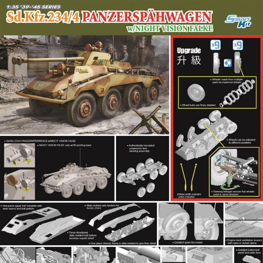 1/35 Sd.Kfz.234/4 Panzerspahwagen With Night Vision Falke