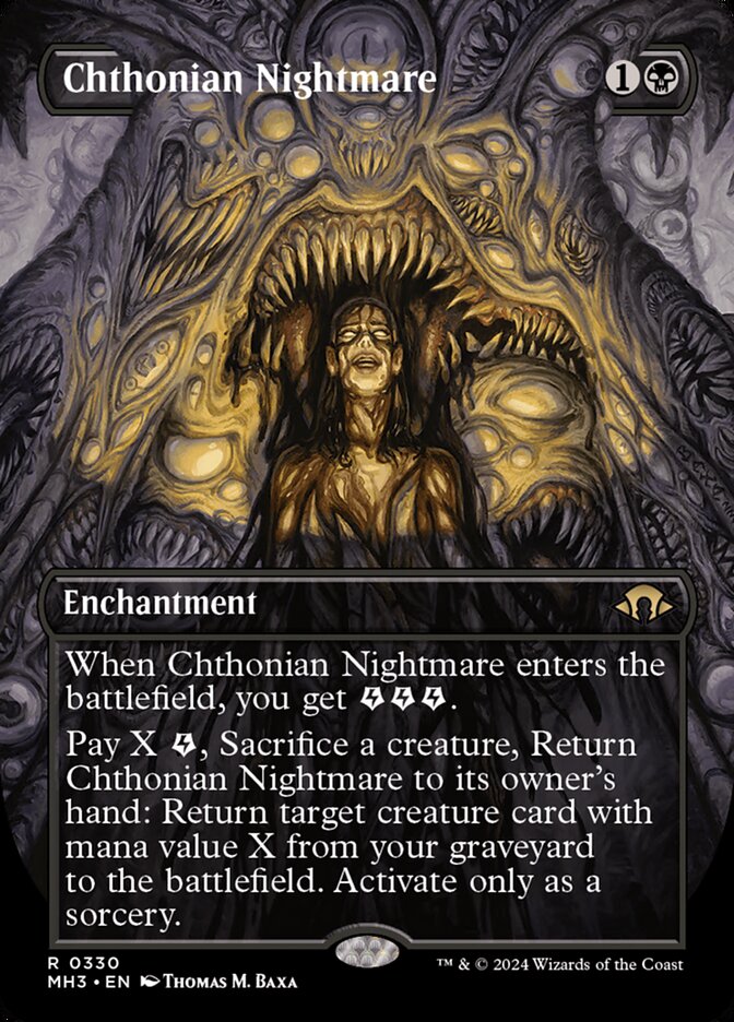 Chthonian Nightmare Borderless MTG Single | MH3 #330