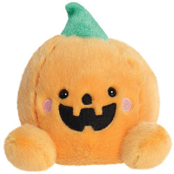 Jack O'Lantern Palm Pal an adorable Palm Pals plushie which is suitable from birth looking for a new friend to snuggle, with a cute pink cheeks and happy smile. Perfect for fitting into the palm of your hand, measuring approximately 13cm