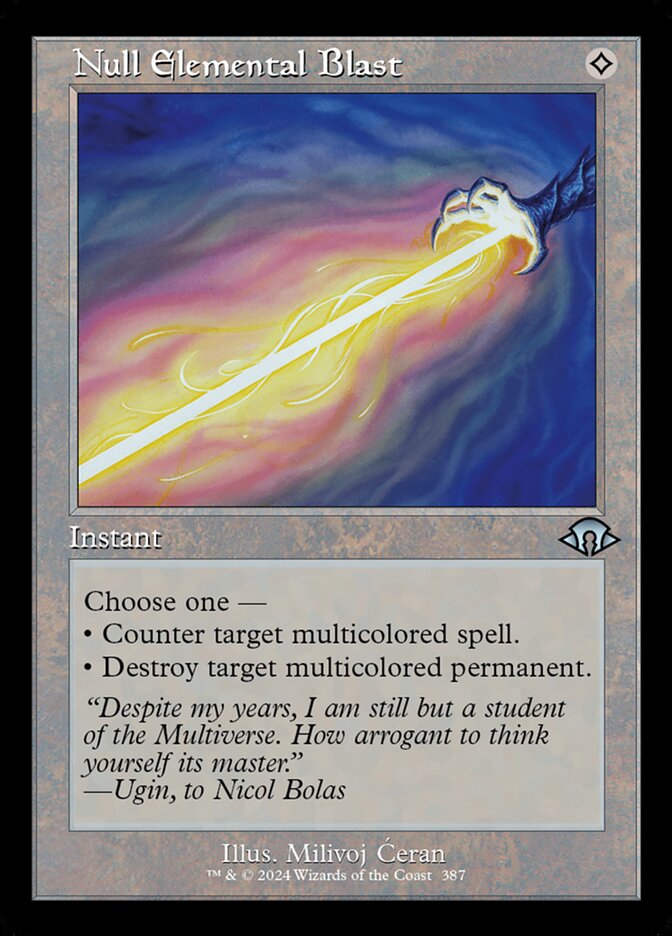 Null Elemental Blast Retro Frame MTG Single | MH3 #387