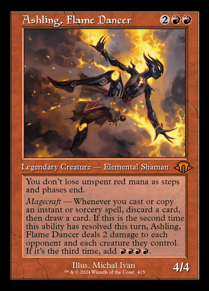 Ashling, Flame Dancer Retro Frame MTG Single | MH3 #415