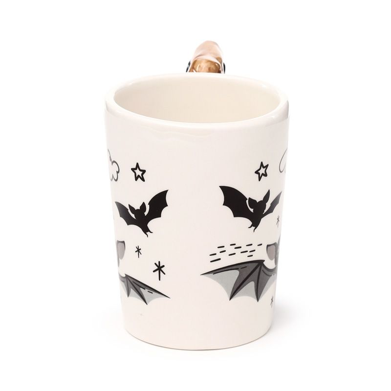 Bat Shaped Handle Mug