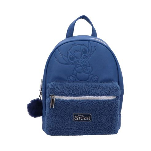 Stitch Fluffy Blue Backpack