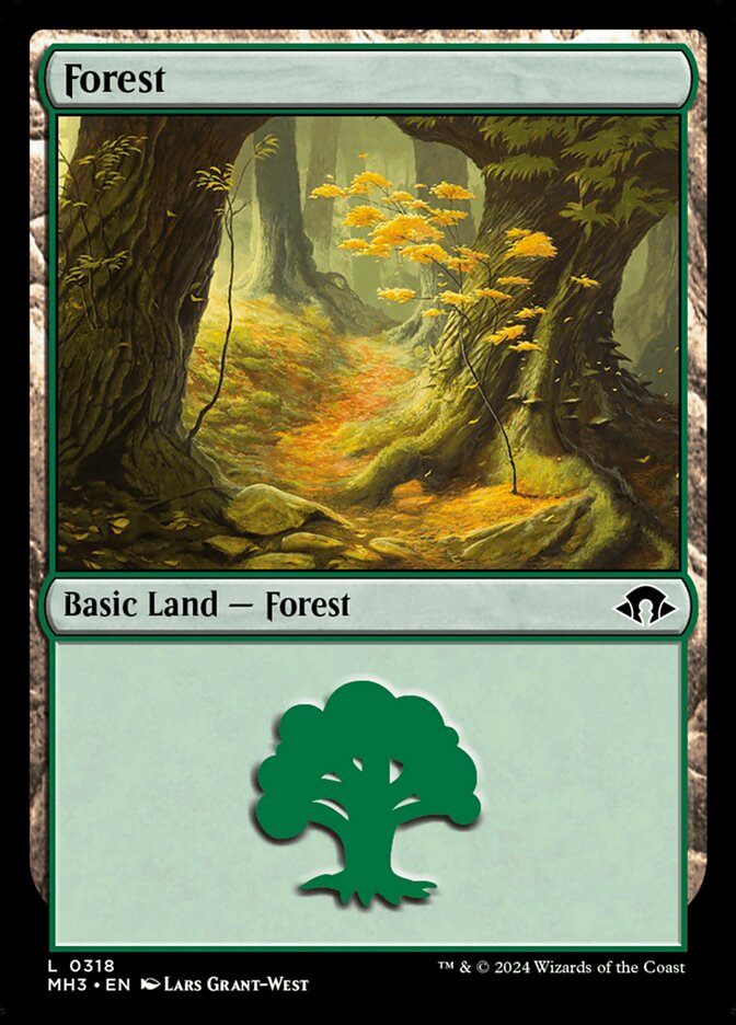 Forest V.1 Basic Land MTG Single | MH3 #318