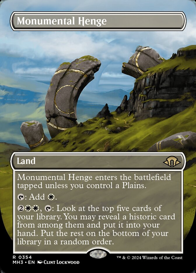 Monumental Henge Borderless MTG Single | MH3 #354