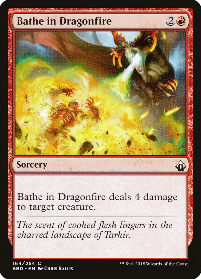 Bathe in Dragonfire Battlebond #164 | Magic! The Gathering Single