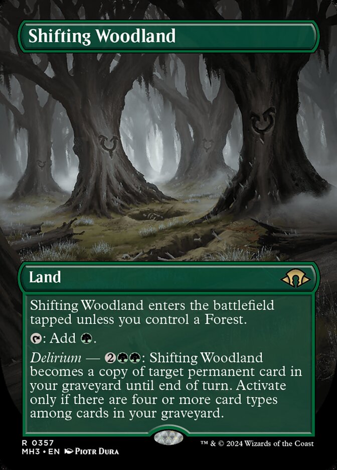 Shifting Woodland Borderless MTG Single | MH3 #357