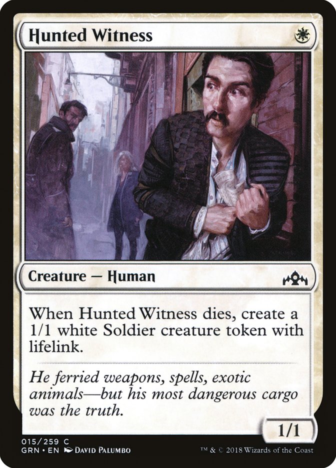 Hunted Witness MTG Singles | Guilds of Ravnica #015