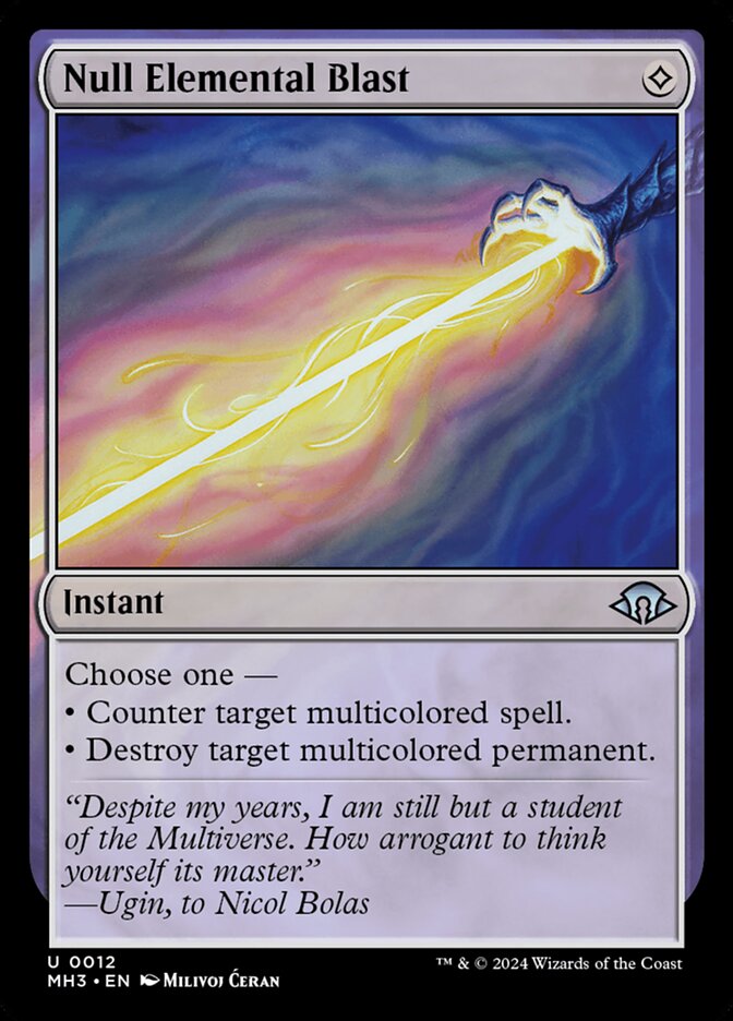 Null Elemental Blast MTG Single | MH3 #012