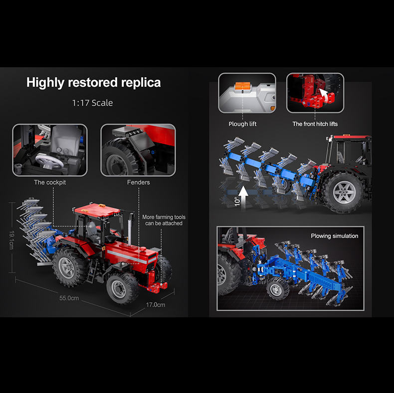 RC Multi Function Farm Tractor - Cada Master Brick