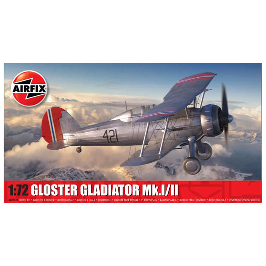 Airfix Gloster Gladiator MkI/II 1/72 Scale Aircraft