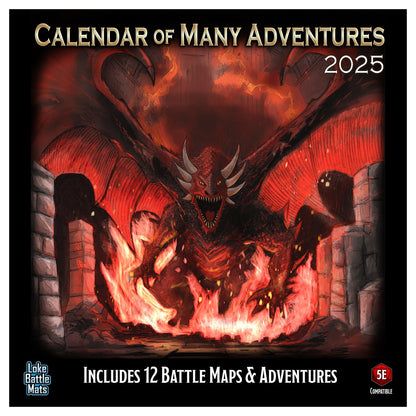 Calendar Of Many Adventures 2025