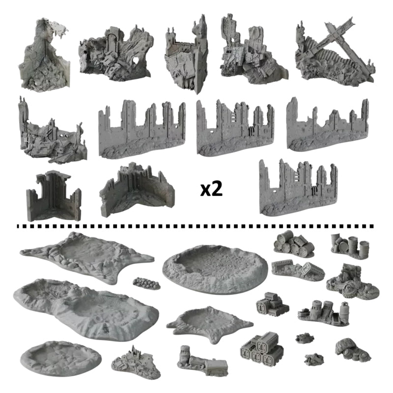 Terrain Crate Armageddon Sector Wargaming Scenery Set