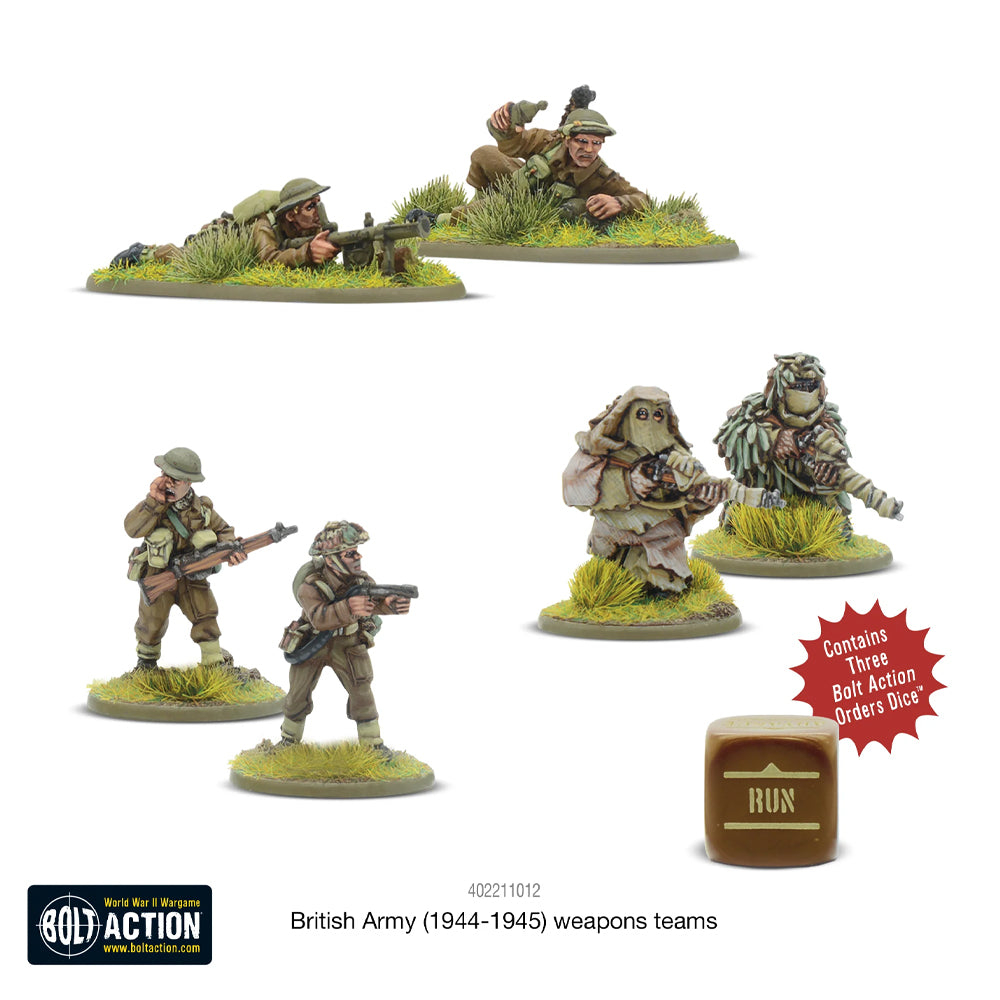 British Army '44-'45 Weapons Teams - Bolt Action Miniatures