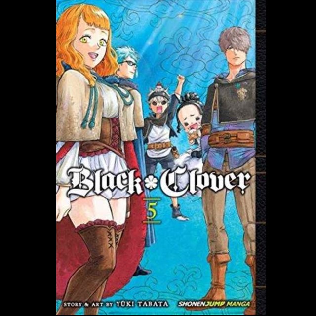 Black Clover Volume 5 by Yuki Tabata a 192 paperback manga graphic novel