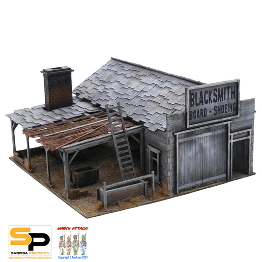 Sarissa Old West Blacksmith's Forge MDF Terrain Set