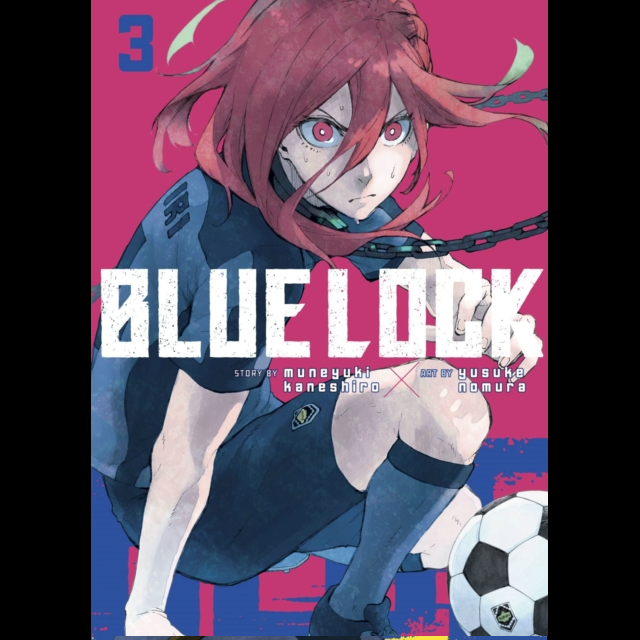 Blue Lock 3 a paperback, 208 page graphic novel by Muneyuki Kaneshiro