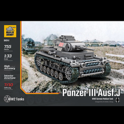  Build Army Panzer 3 Ausf. J WW2 German medium tank 