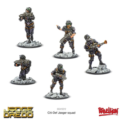 Citi-Def Jaeger Squad Judge Dredd Miniatures