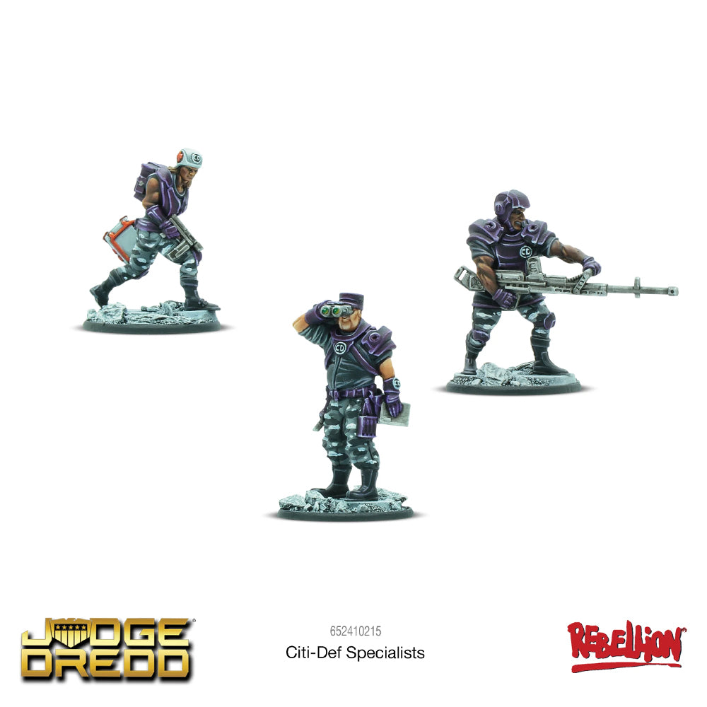 Citi-Def Specialists Judge Dredd Miniatures