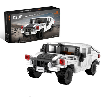 Cada Bricks Humvee building brick kit, lego compatible 