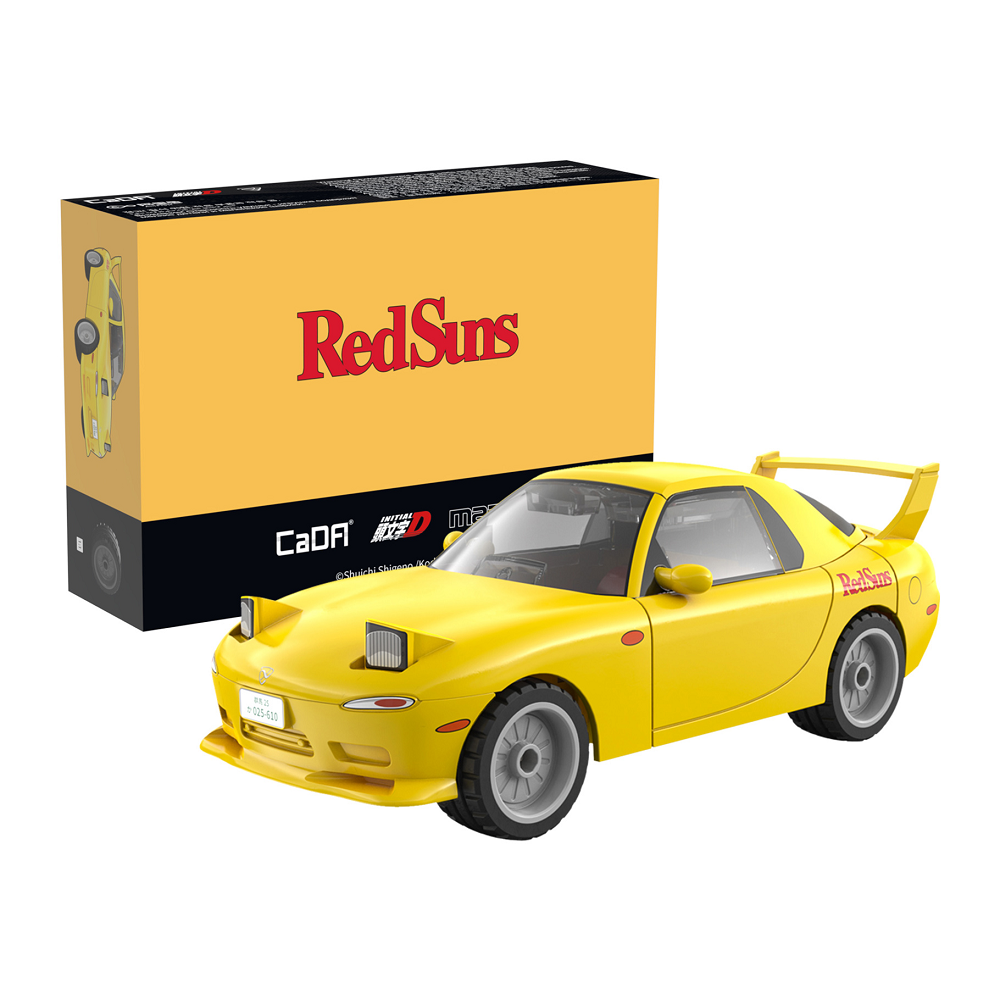 This Cada bricks RedSuns Mazda RX7- FD3S has 66 pieces making it a quick and simple assembly and a great choice for any Manga fan