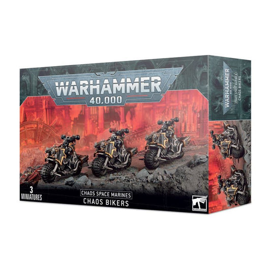 Chaos Space Marine Bikers - Warh...