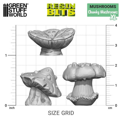 Resin Chunky Mushrooms Scenery
Set