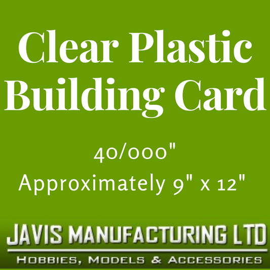 Clear Plastic Building Card - 40...