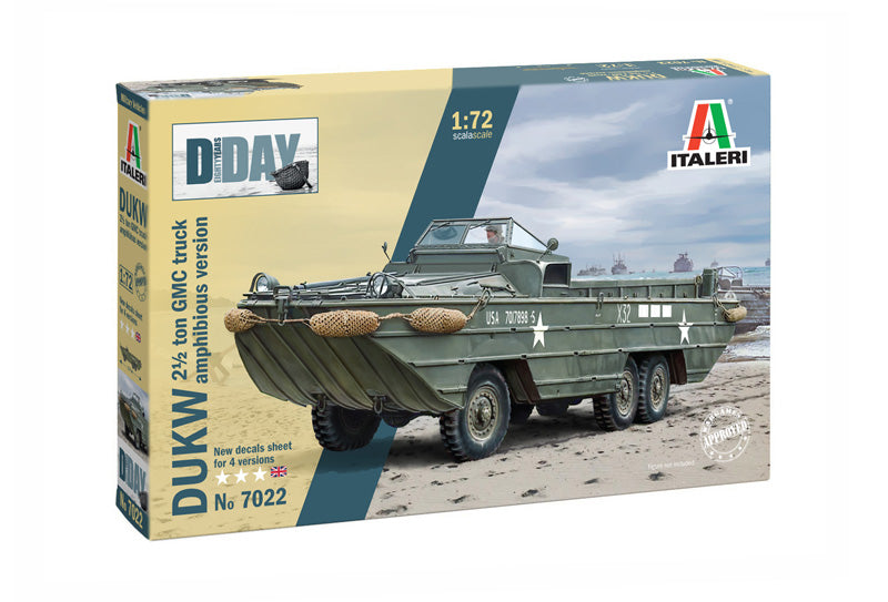 Amphibious DUKW 2 1/2 Ton GMC Truck - Italeri 1/72 Scale Model