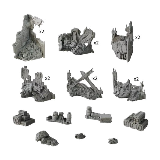 Terrrain Crate Deadzone Ruins Wargaming Scenery Set