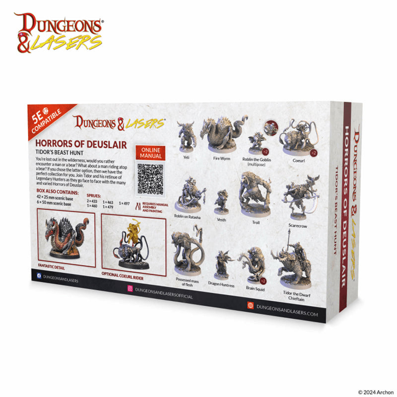 Dungeons & Lasers Tidor's Beast Hunt Miniatures
