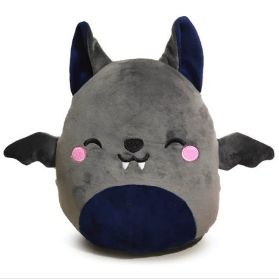 Dexter The Bat a Squidglys chubby bat plush, a lovable, snuggly addition to your Halloween collection and for all year round