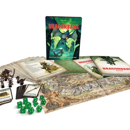 ﻿What's Inside The Dragonbane Mirth & Mayhem Roleplaying Starter Set?