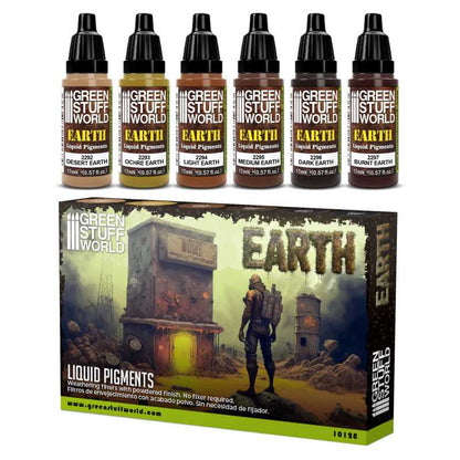 Earth Liquid Pigments Set - 10128 - Green Stuff World