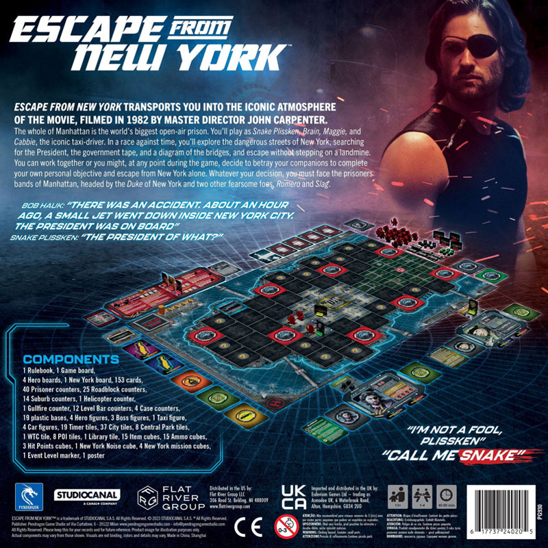 Escape From New York Game Contents