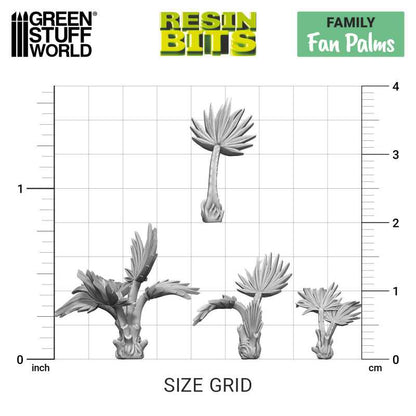 3D Printed Fan Palms | Green Stuff World Basing Plants