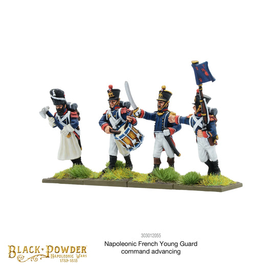 Black Powder French Young Guard Command Advancing