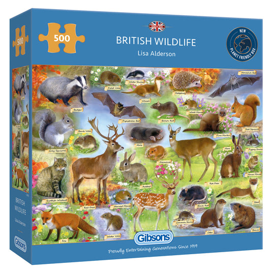 British Wildlife 500 Piece Jigsa...