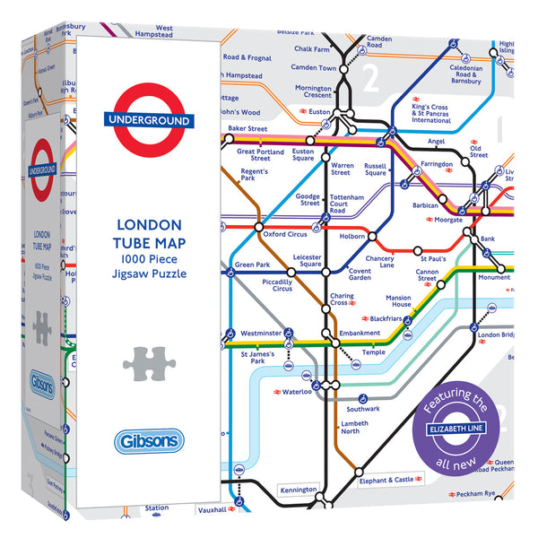 TFL London Tube Map 1000 Piece Jigsaw Puzzle