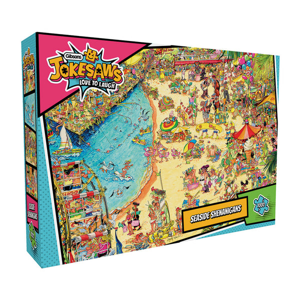 Seaside Shenanigans 1000 Piece Jokesaws Jigsaw Puzzle