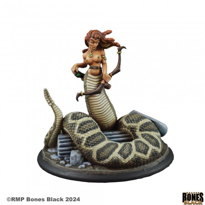 Greater Medusa RPG Miniature - Bones Black