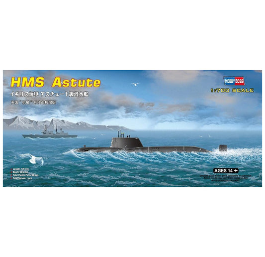 HMS Astute Submarine HobbyBoss 1/700 Scale Model