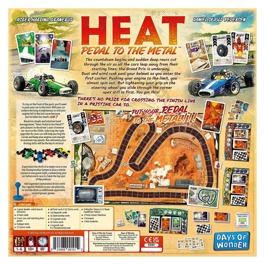 Heat Pedal To The Metal Board Game